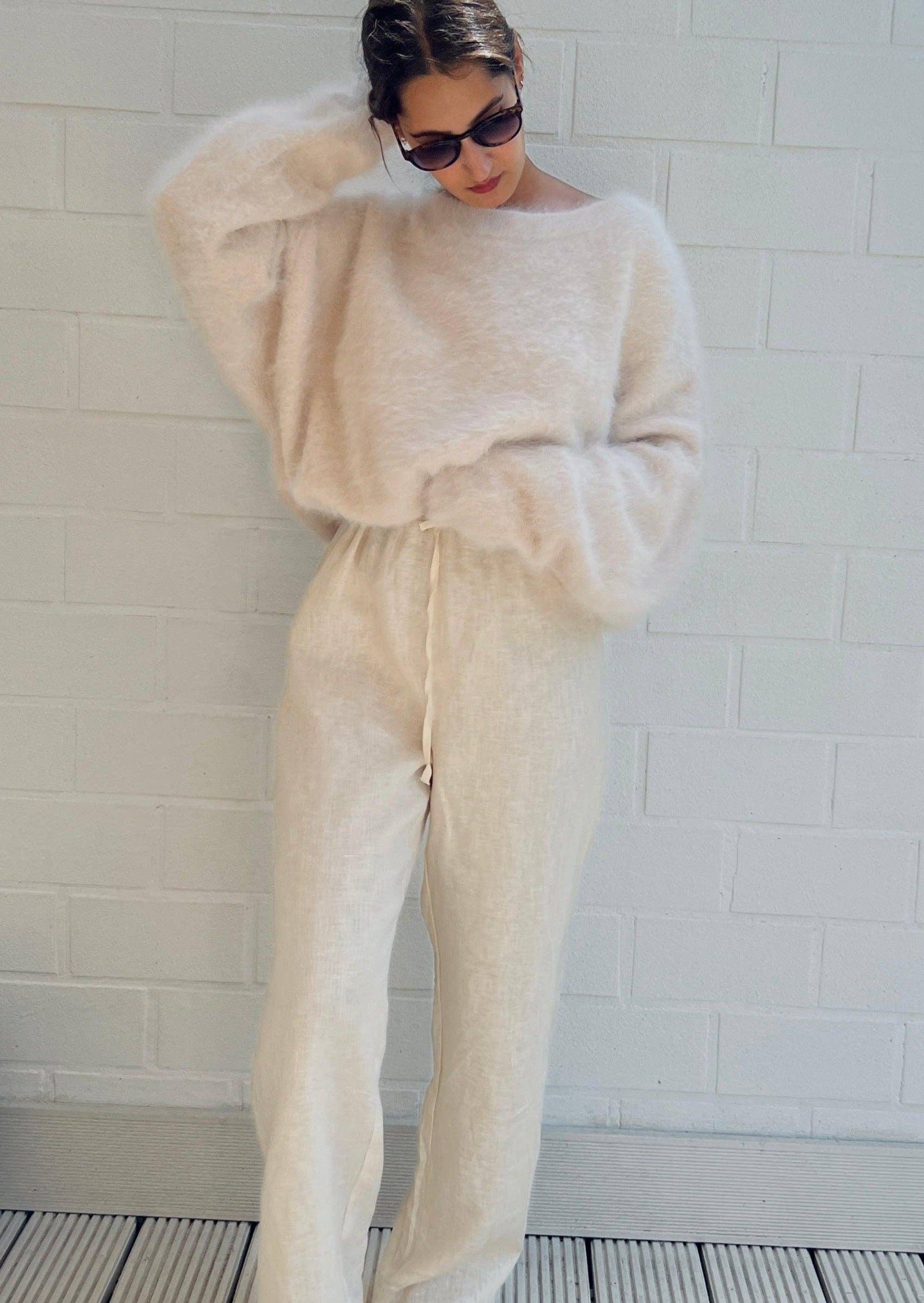 ROSYLEIA Oversized Alpakkagenser