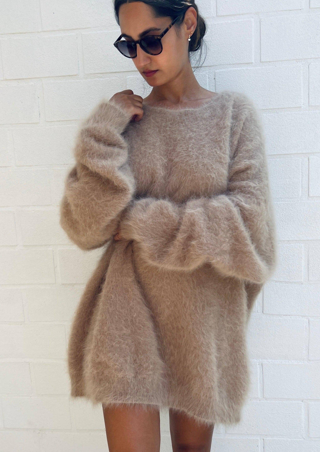 ROSYLEIA Oversized Alpakkagenser