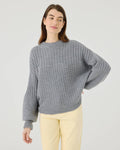 Delčia Genser – 100 % Merinoull, Fog Grey