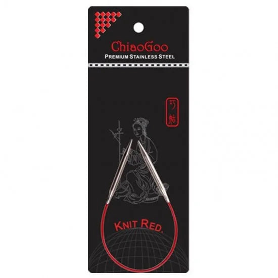 ChiaoGoo Knit Red rundpinne 23 cm