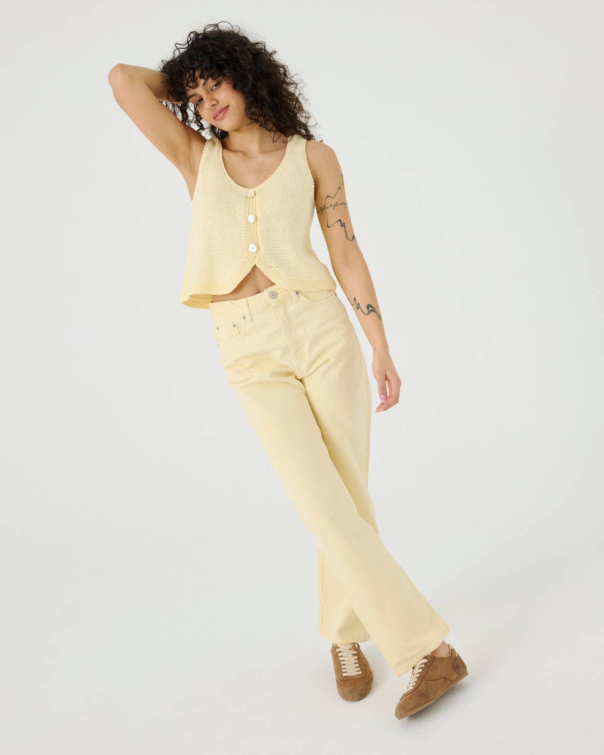 Vėdrynas Topp – Bomull, Butter Yellow