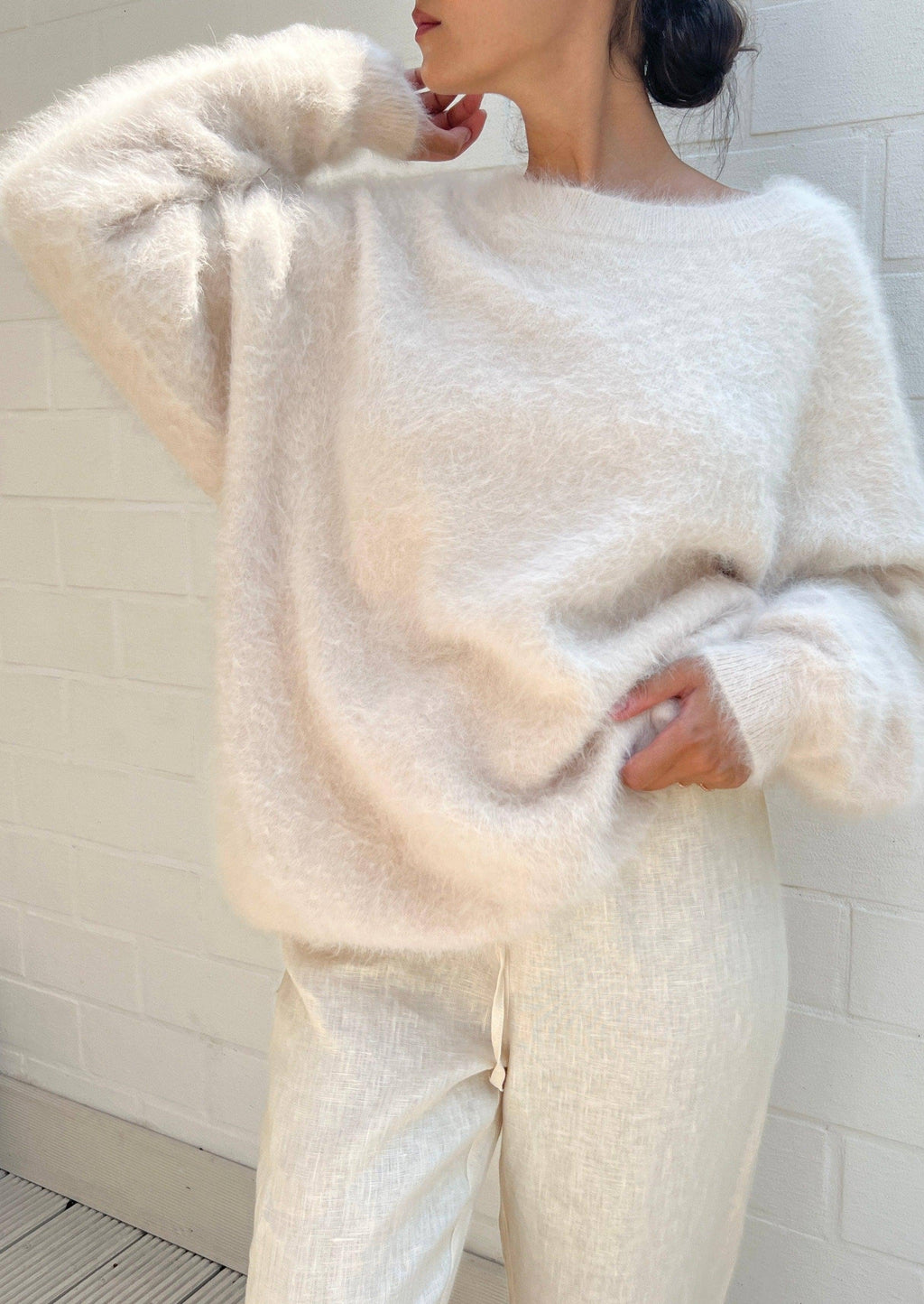 ROSYLEIA Oversized Alpakkagenser